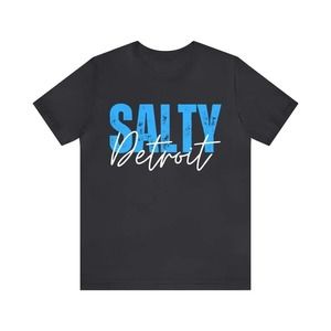 Salty Detroit Tee, Detroit 313, MCDC, Detroit Lions Tee, Lions Fan Gift